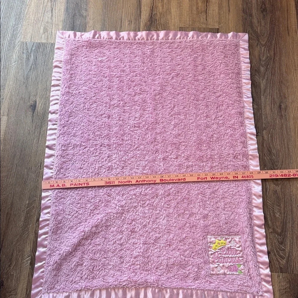 Little‎ Bedding by Nojo Pink Swirl Satin Trim Little Princess Crown Baby Blanket